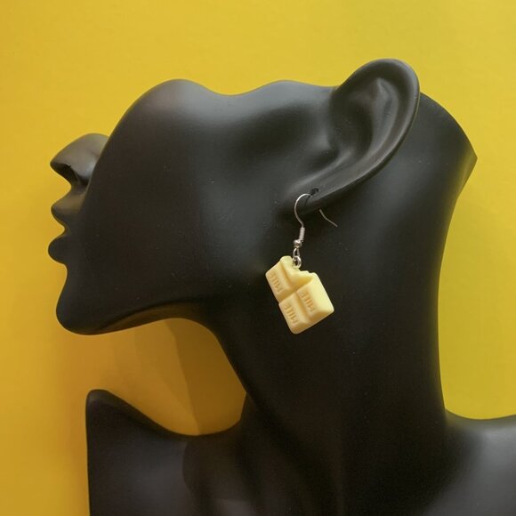 Chocolate Bar Earring. Food Earring, Valentine Earrings, Easter Earring - Picture 9 of 9